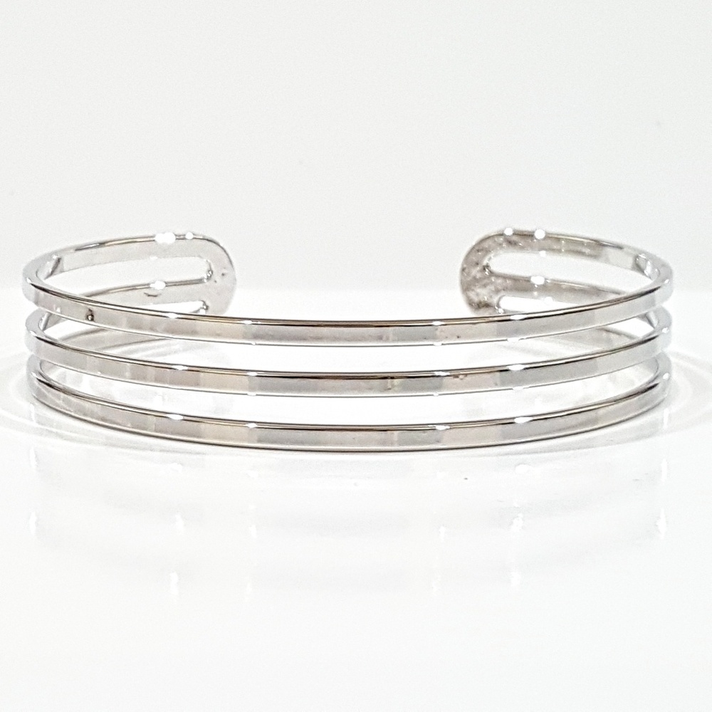 Silver Tone Cuff Bracelet